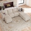 Belffin Modular Sectional Couch with Storage Ottoman U Shaped Corduroy Sectional Sofa with Chaise Convertible Modern Sectional Sofa Couch - 2 of 4