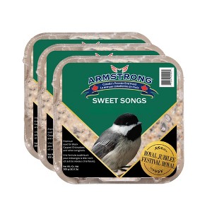 Armstrong Wild Bird Food Royal Jubilee Sweet Songs Suet Cake for Songbirds, 10.6oz (Pack of 3) - 1 of 4