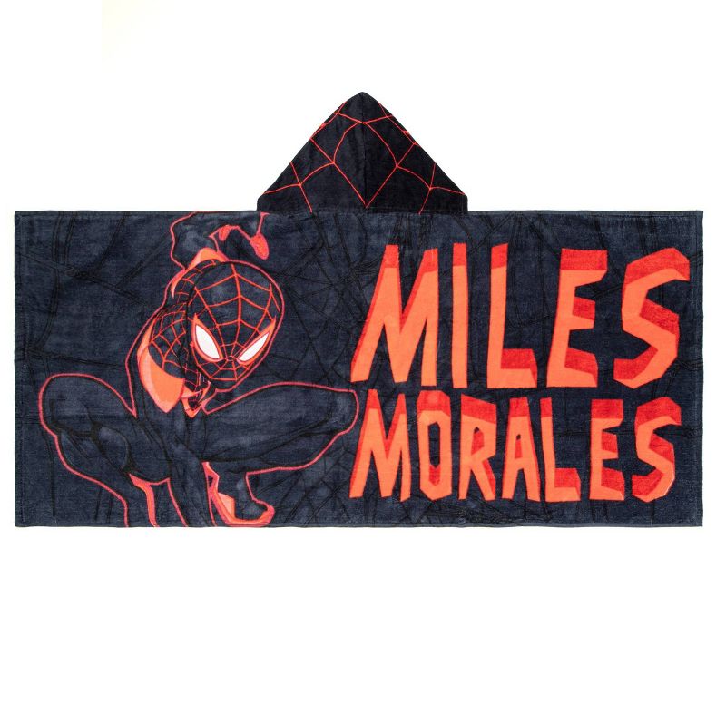 Spider-Man: Miles Morales Kids&#39; Hooded Towel, 3 of 8