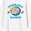 Naruto Shippuden Ichiraku Ramen Bowl Juniors White Long Sleeve Sweatshirt - 2 of 3