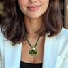 Ross-Simons Italian Green Murano Glass Multi-Strand Pendant Necklace With 18kt Gold Over Sterling Size 18 - 2 of 4