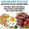Gotham Steel Aqua Blue 3 Pack Nonstick Fry Pan Set - 8'' 10'' and 12'' - 2 of 4