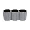 Sagebrook Home 10" Ceramic 3-cup Pen and Pencil Holder for Stylish Desktop Storage at Your Home or Office - 4 of 4