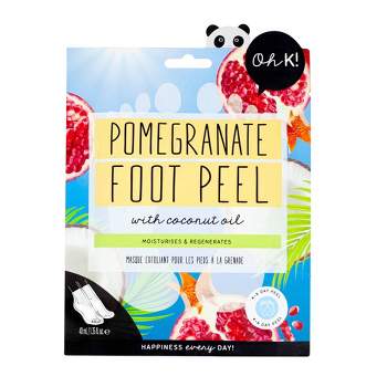 Oh K! Pomegranate & Coconut Oil Foot Peel Mask  - 1.35 fl oz