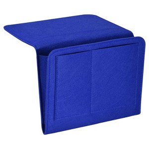 Unique Bargains Felt Bedside Organizer Bed Hanging Caddy 5 Pockets Hanging Bag 1 Pc - 1 of 3