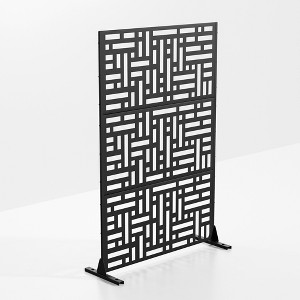 SpassWay 72"H 47"W Outdoor Metal Garden Trellis Privacy Screen Lattice Panel Indoor Room Divider - 1 of 4