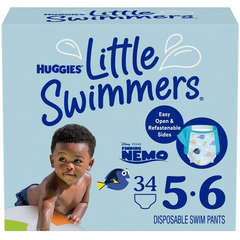 Huggies Little Swimmers Baby Swim Disposable Diapers – (select Size And  Count) : Target