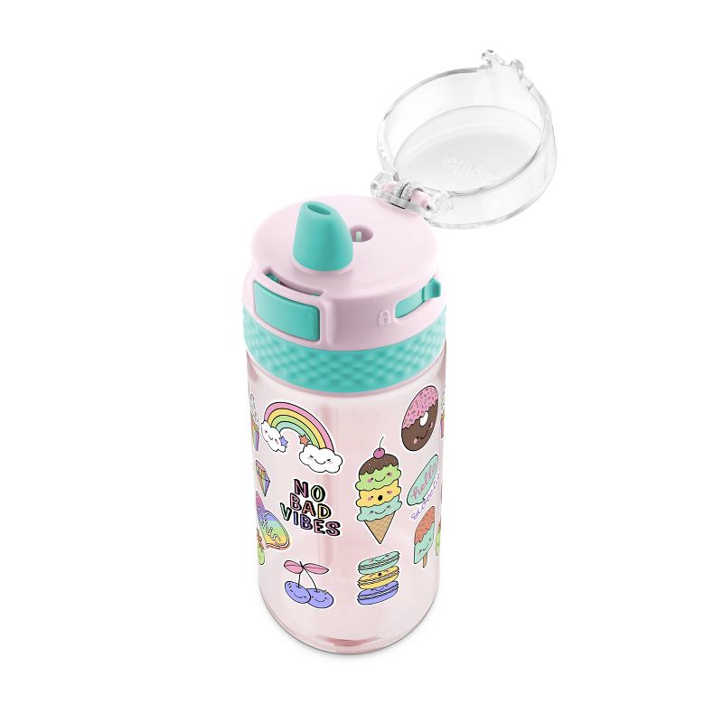 Ello 16oz Plastic Stratus Kids&#39; Water Bottle Pink, 2 of 6