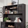 Sauder Tiffin Line Large Hutch Top Raven Oak - 4 of 4