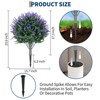 Set of 2 Artificial Lavender Topiary Ball Trees with Ground Spike for Indoor Porch Garden Backyard - 4 of 4