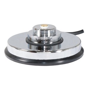 Browning® NMO 3-5/8-In. Magnet Mount with Rubber Boot, 17-Ft. RG-58/U with Preinstalled Mini-UHF Male Connector (Chrome) in Silver - 1 of 4