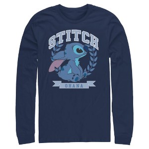 Mens Lilo & Stitch Athletic Ohana Long Sleeve Shirt - 1 of 4