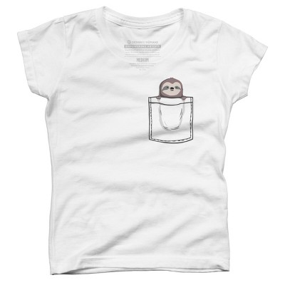 Girl's Design By Humans My Sleepy pet By radiomode T-Shirt