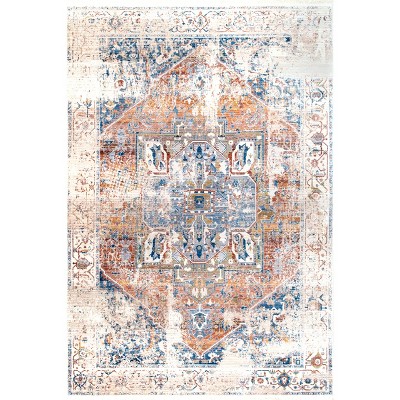 Nuloom Harriet Vintage Medallion Fringe Indoor Area Rug