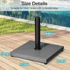 Pellebant Umbrella Base Holder Square 40lbs Weighted Stand for Outdoor Market Umbrella, Cement Concrete Steel - 2 of 4