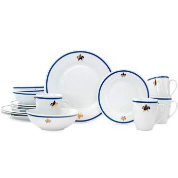 Ukonic Star Trek: The Next Generation Dinnerware Sets | 16-Piece Ceramic Dinner Set