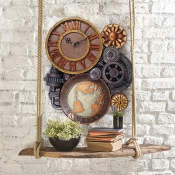 Design Toscano Gears of Time Sculptural Wall Clock: Large