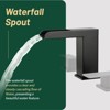 Cobbe Bathroom Widespread Faucet 3-Hole Bathroom Sink Faucet Double Handle with Pop-Up Drain and Supply Hoses Matte Black - 4 of 4