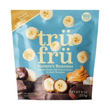Tru Fru Frozen Bananas in Peanut Butter & Dark Chocolate - 8oz