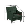 CAVINAS Luxury Chenille Accent Chair,Plush Armchair with High-Resilience Foam for Bedroom,Apartment,Waiting Room - 3 of 4