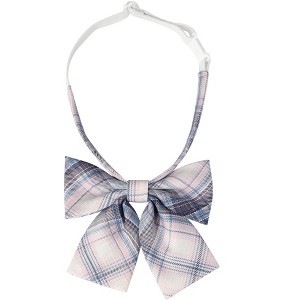 INSPIRE CHIC Women's Pre-tied Plaid Adjustable Elastic Band Casual Bow Ties - 1 of 4