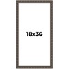 PosterPalooza | 18x36 Modern Bamboo Picture Frame, UV Acrylic, 5 Finishes - 2 of 4