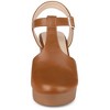 BLISSFUL STEP Women's Closed Toe Platform T-Strap Clog Chunky Heels Ankle Mules - 2 of 4