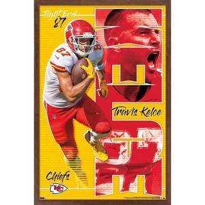 Trends International NFL Kansas City Chiefs - Travis Kelce 22 Framed Wall Poster Prints - 1 of 4