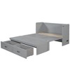 NicBex Queen Size Murphy Bed 80.1" Wooden Queen Bed Frame Wall Bed with 2 Spacious Drawers and USB Ports for Apartment and Living Room - 2 of 4