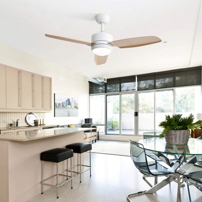HOMLUX 46" Ceiling Fan with Light & Remote Control & Timer Quiet Fan for Kitchen