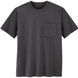 Collections Etc Men's Patch Pocket Crew Neck Short Sleeve T-Shirt - 1 of 4