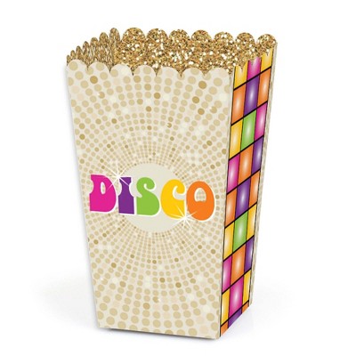 Big Dot of Happiness 70's Disco - 1970's Disco Fever Party Favor Popcorn Treat Boxes - Set of 12