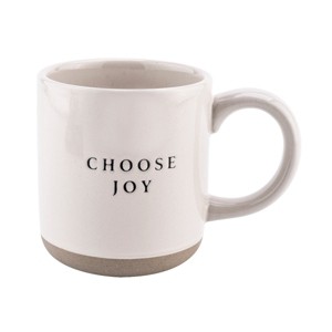 Sweet Water Decor Choose Joy Stoneware Coffee Mug -14oz  - 1 of 4