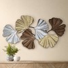 Dahlia Studios Metallic Leaves 41" Wide Metal Wall Art - 2 of 4