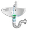 SinkShroom® (Green) The Hair Catcher That Prevents Clogged Bathroom Sink Drains from TubShroom - 3 of 4