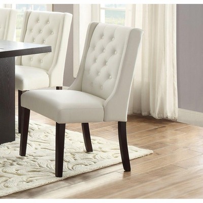 Sapphtopaz Dining Chairs Set of 2 Upholstered Armless Chair with Sturdy Base and Backrest Chairs for Kitchen, Dining Room, Living Room