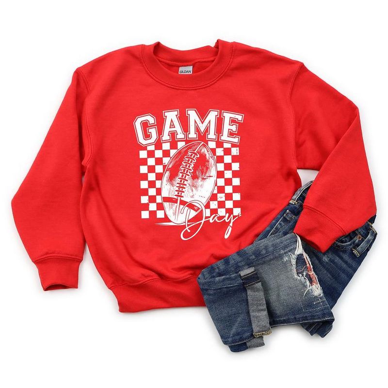 The Juniper Shop Retro Football Game Day Youth Graphic Sweatshirt, 2 of 3