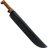 Condor Tool & Knife El Salvador Machete Wood Handle W/Leather Sheath - 1075 High Carbon Steel - 3mm Full Tang Heavy Duty Machete - 18in Blade - 32.5oz - 3 of 4