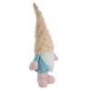 Northlight Standing Spring Plush Gnome Figure with a Polka Dot Hat - 22" - Blue and Pink - 3 of 4