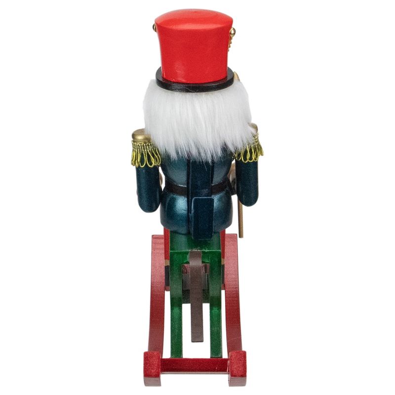 Northlight 11.5 Red and Blue Christmas Nutcracker Soldier on Rocking Horse, 5 of 8