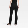 Women's High Waisted Ponte Flare Leggings with Pockets - A New Day™ Black - 2 of 3