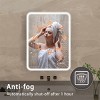 BAOURE 24x32 inch Rectangular Dimmable Anti-Fog LED Wall Bathroom Iron Framed Vanity Mirror for Bathroom - 3 of 4