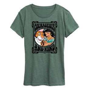 Women's - Disney Princess - Jasmine Rajah Courageous and Kind Short Sleeve Graphic T-Shirt - 1 of 4