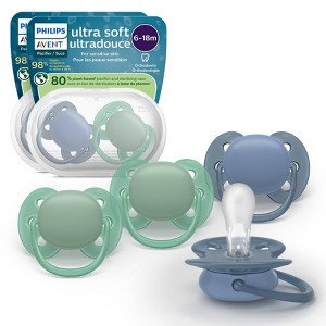 Philips Avent Ultra Soft Pacifiers 6-18m - 4pk - 1 of 4