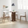 vidaXL Bistro Table Brown Oak 23.6"x23.6"x29.5" Engineered Wood - 3 of 4