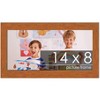 PosterPalooza | Photo Size Slim Profile Brown Frame - UV Acrylic, Foam Board Backing, Hanging Hardware - 2 of 4
