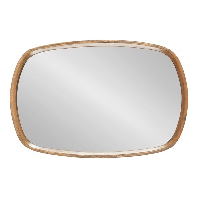 Natural Mango Wood Rectangular Vanity Wall Mirror