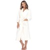 Women's Super Soft and Cozy Lounge Robe  - White Mark - 3 of 4