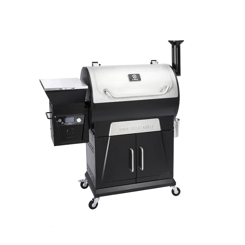 Z GRILLS ZPG-700D3 8 N 1 Wood Pellet Portable Stainless Steel Grill Smoker for Outdoor BBQ Cooking w/ Digital Temperature Control & Grill Cover, 3 of 7
