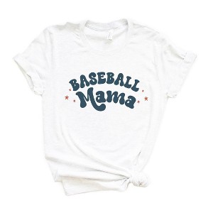 Simply Sage Market Women's Baseball Mama Stars Short Sleeve Graphic Tee - 1 of 4